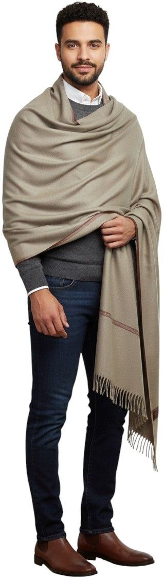 Sprha Pashmina Self Design Men Shawl-picture-29