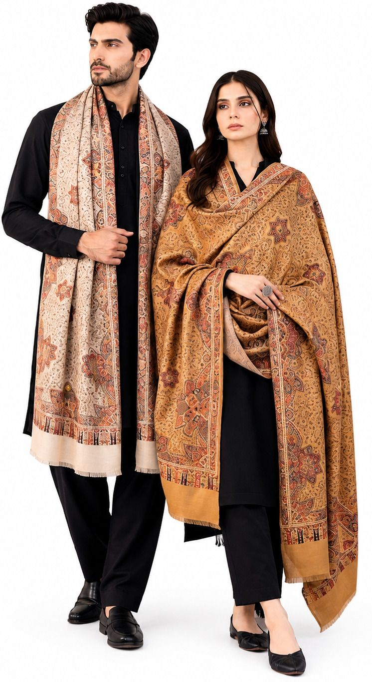THEKAPDAKART Pashmina Floral Print Men, Women Shawl-picture-20