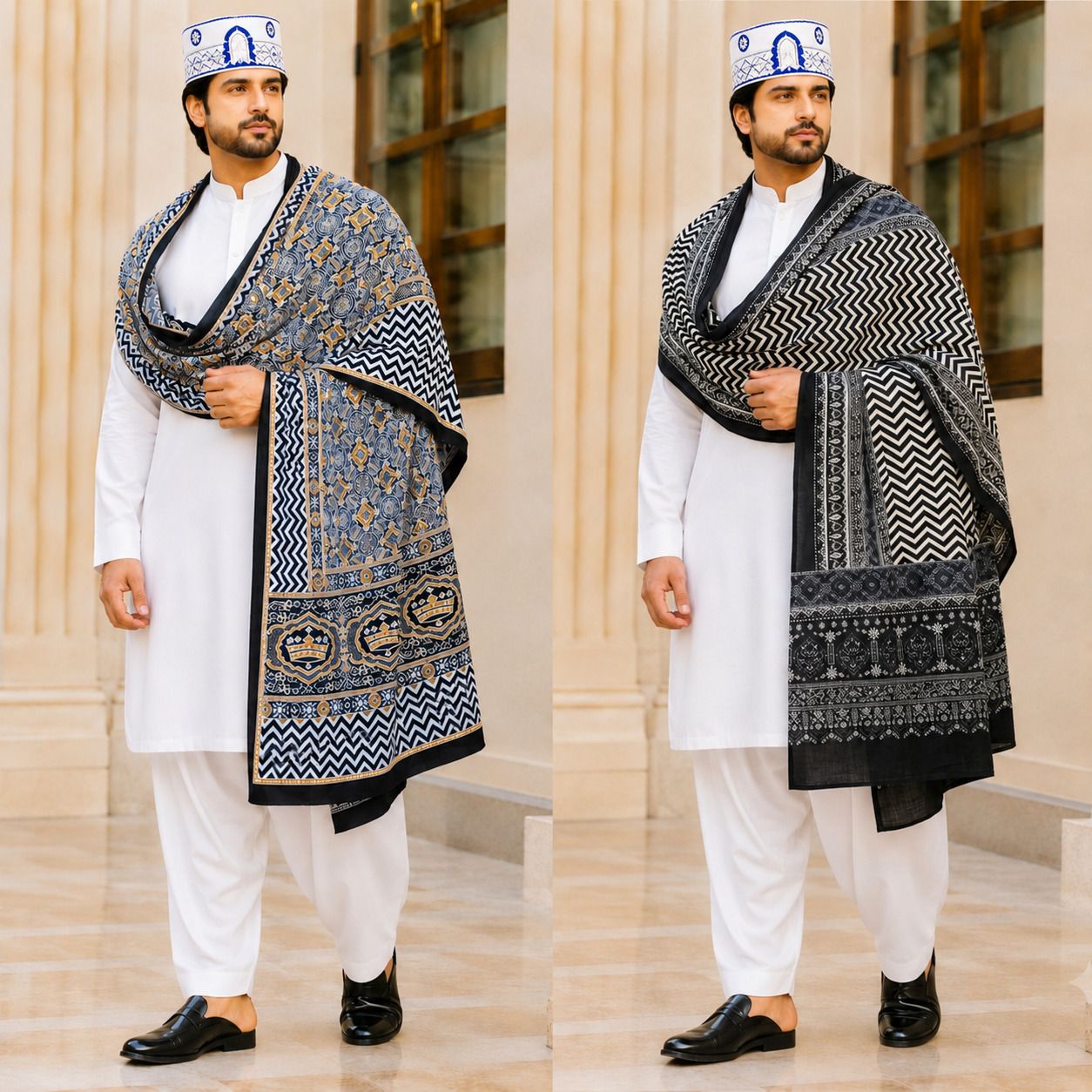 ajrak Cotton Printed Men Shawl-image-25