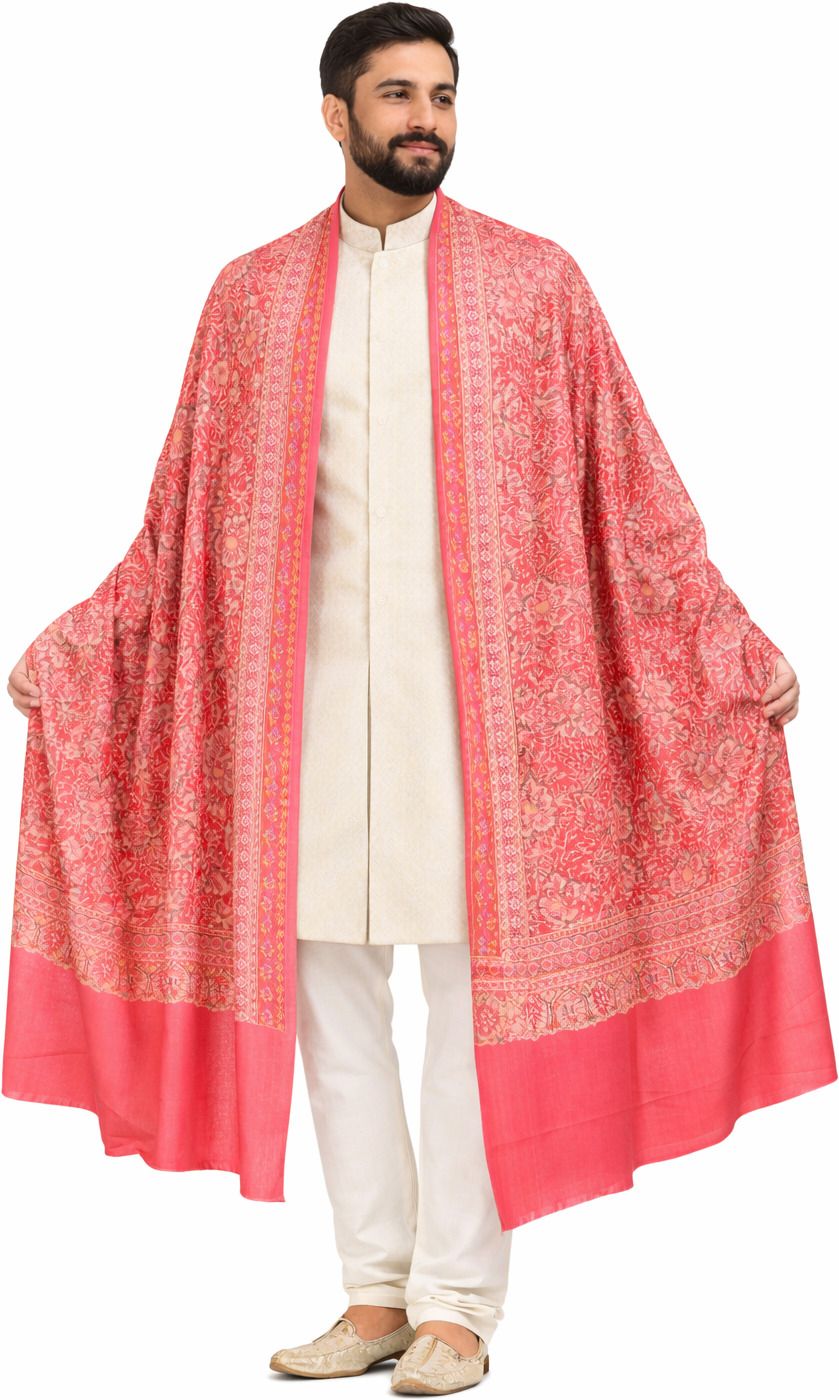 manra Wool Paisley Men Shawl-picture-14