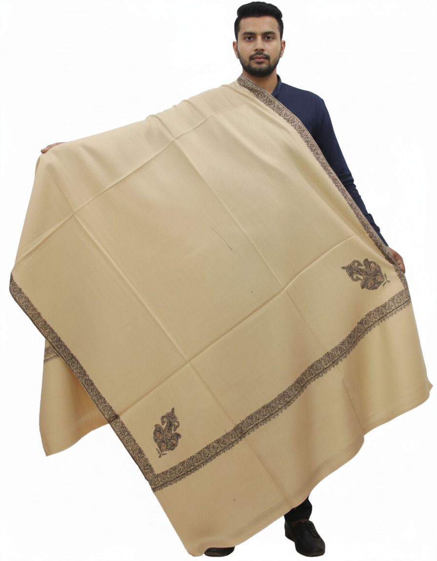 KAVIM Pashmina Embroidered Men Shawl-picture-11