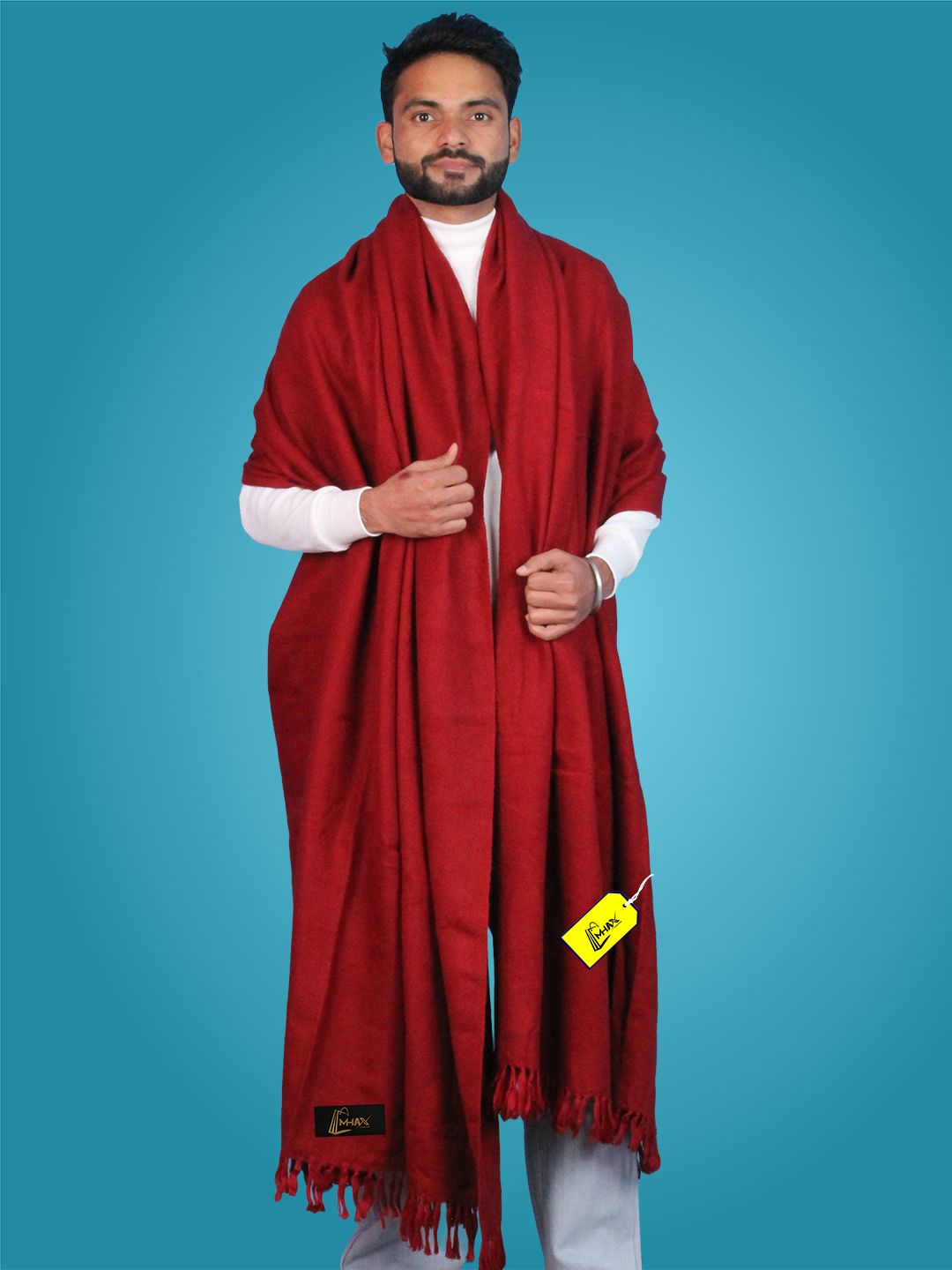 MHAX Cashmere Solid Men Shawl-picture-29