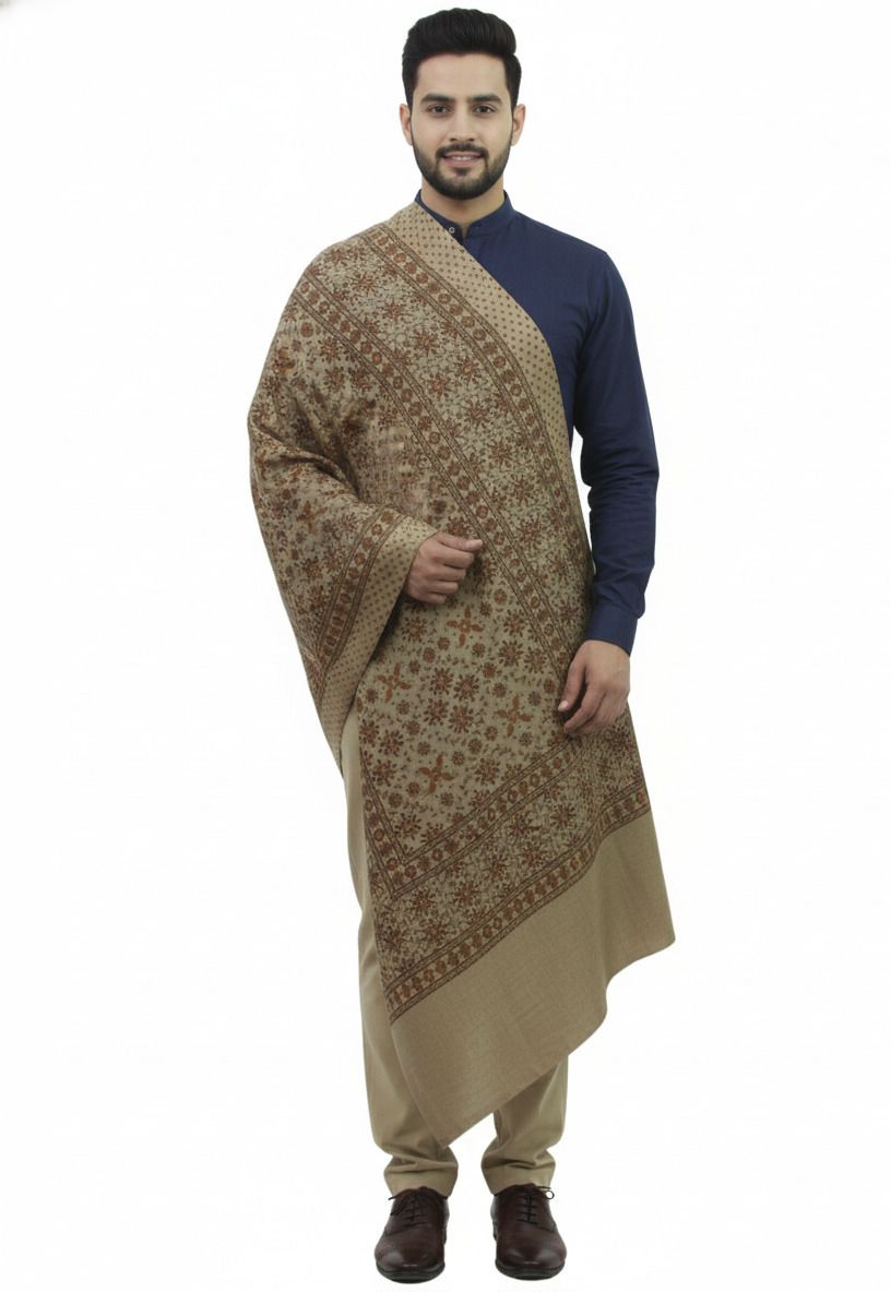 KAVIM Wool Printed Men Shawl-picture-38