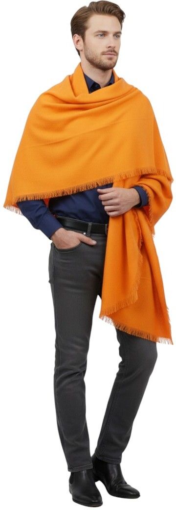 Vrinde Wool Solid Men Shawl-picture-13