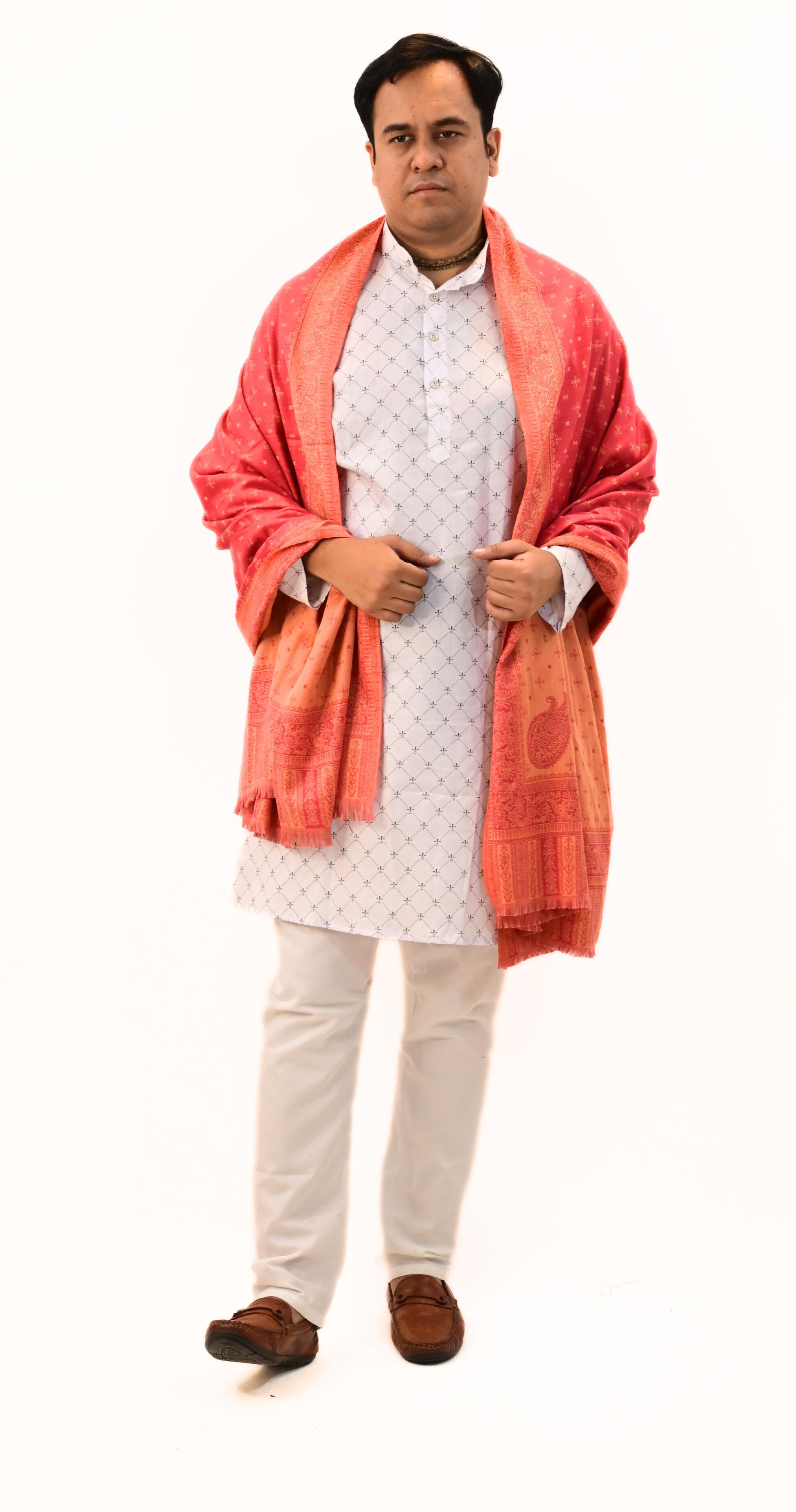 KAVIM Wool Embellished Men, Women Shawl-picture-27