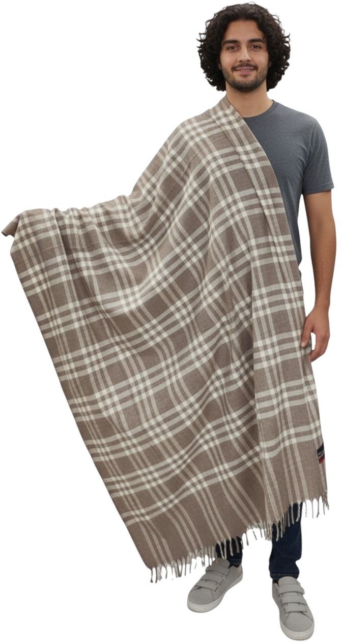 Sprha Wool Checkered Men Shawl-picture-28