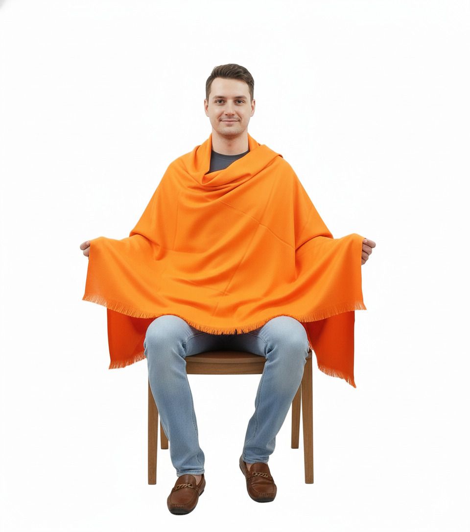 KAVIM Pashmina Self Design Men Shawl-picture-41