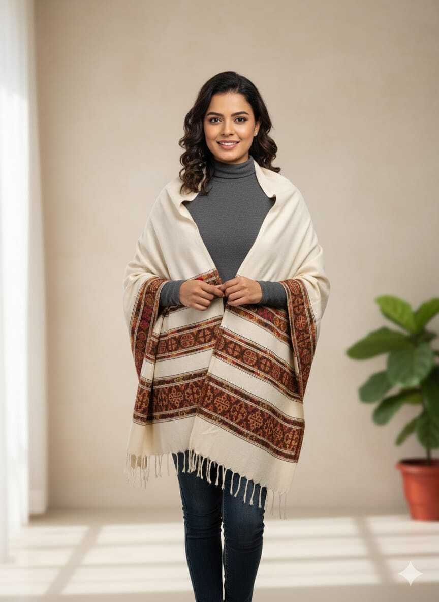SR Collection Wool Solid Men, Women Shawl-picture-30