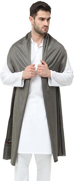 Kashmiri Thead Wool Self Design Men Shawl-picture-19