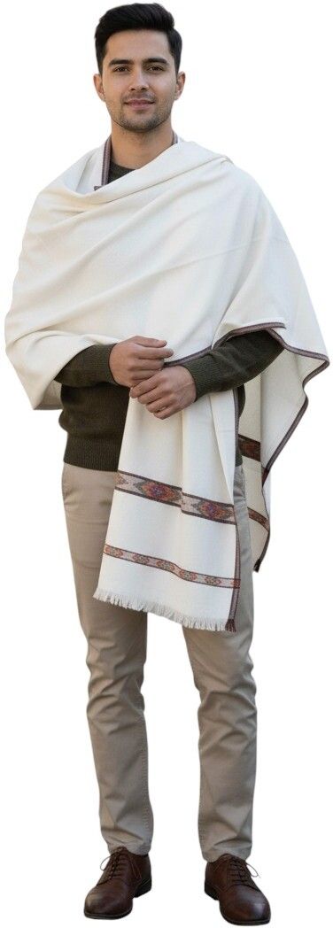 Vrinde Wool Solid Men Shawl-picture-19