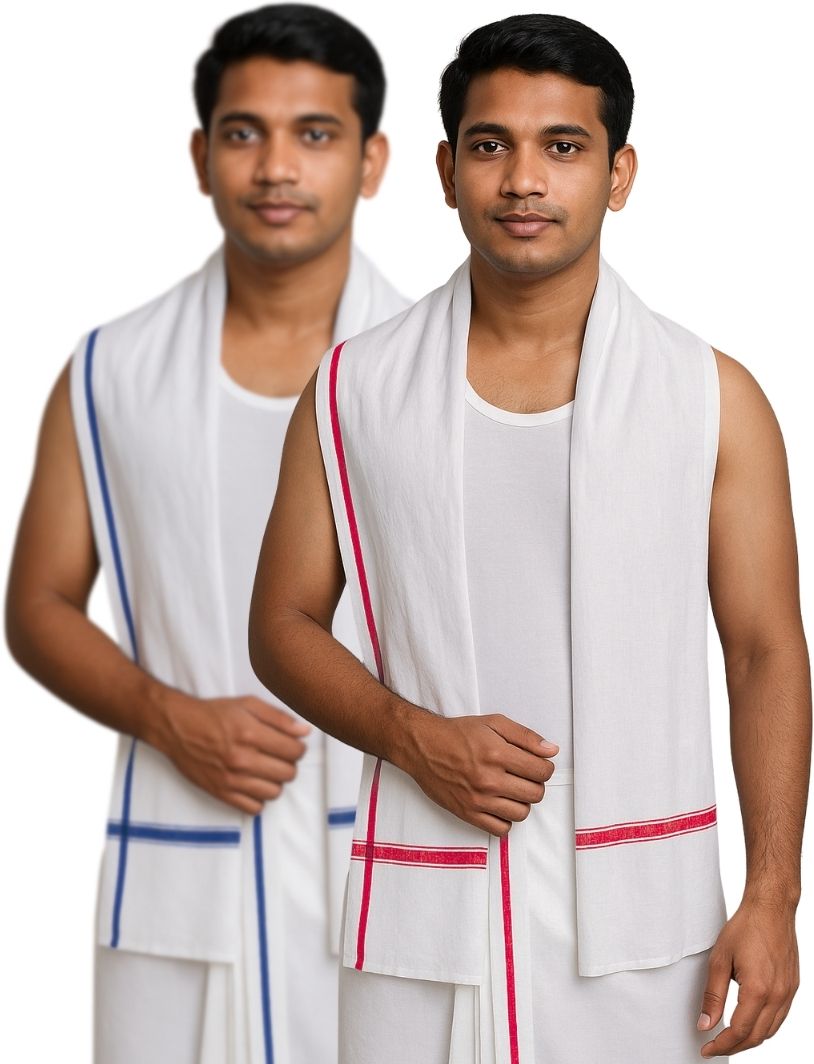 Weavari Cotton Solid Men Shawl