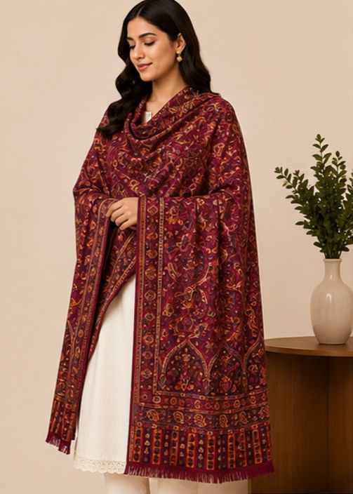 Tallit by enn dee Poly Wool Woven Women, Men Shawl-picture-34