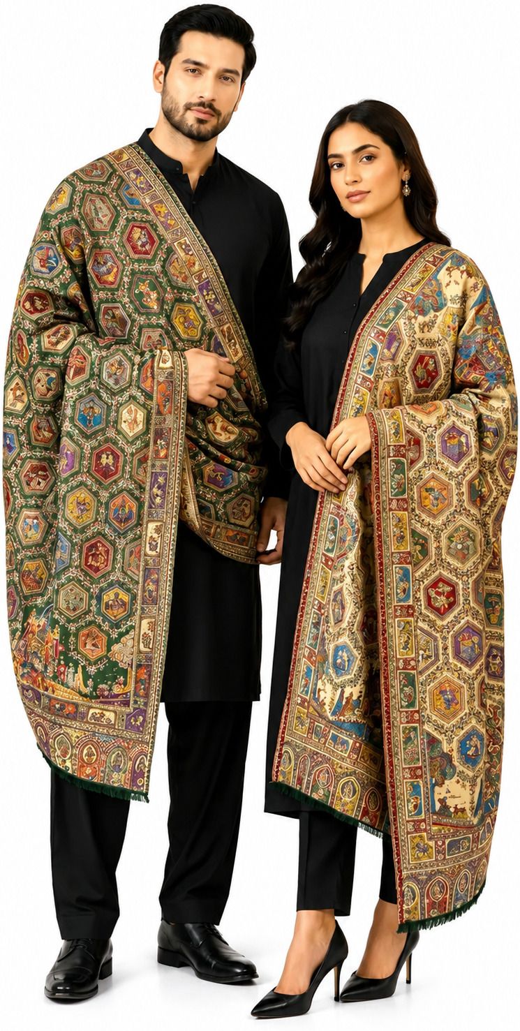 THEKAPDAKART Pashmina Floral Print Men, Women Shawl-picture-30