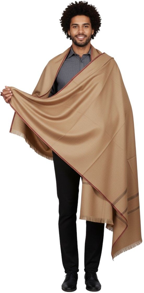 Sprha Wool Solid Men Shawl-picture-25