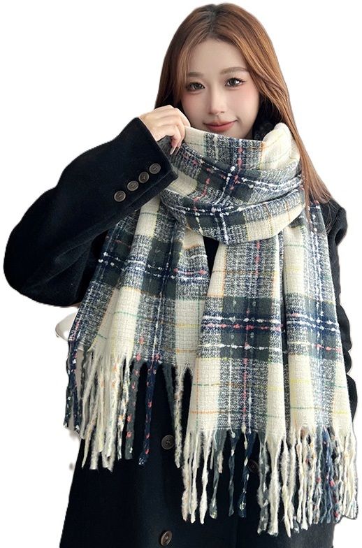 AlexVyan Acrylic, Wool Solid, Self Design Women Shawl-picture-21