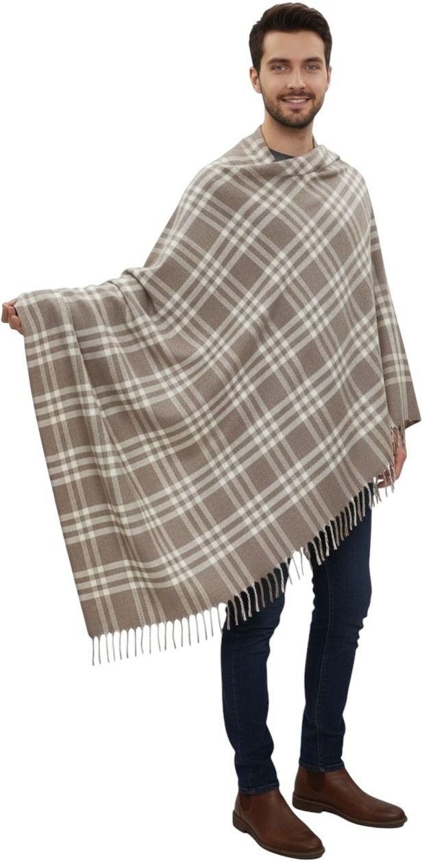 Vrinde Wool Checkered Men Shawl-picture-11
