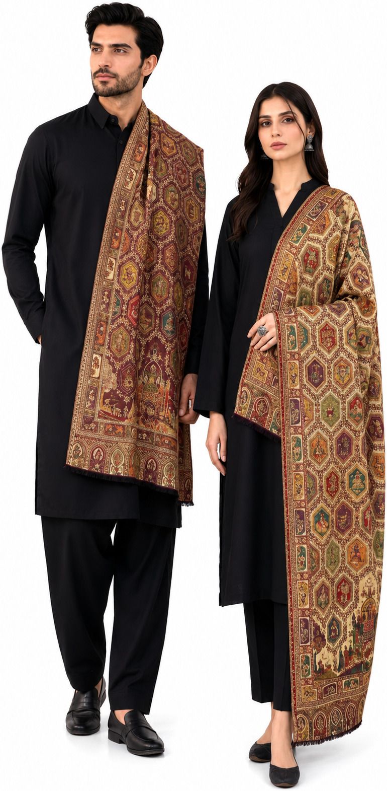 THEKAPDAKART Pashmina Floral Print Men, Women Shawl-picture-47