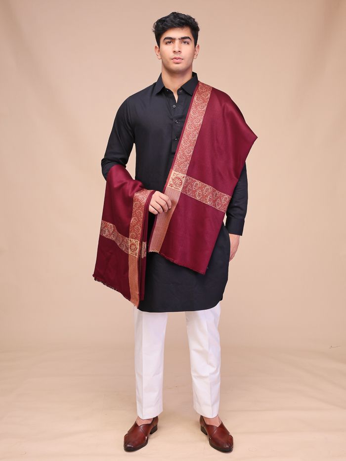 swi stylish Wool Woven Men Shawl-picture-11
