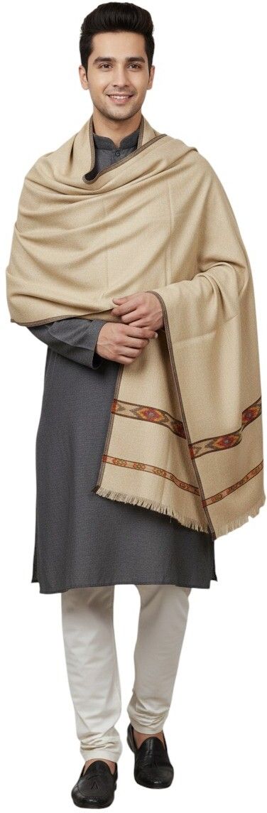 Vrinde Wool Solid Men Shawl-picture-17