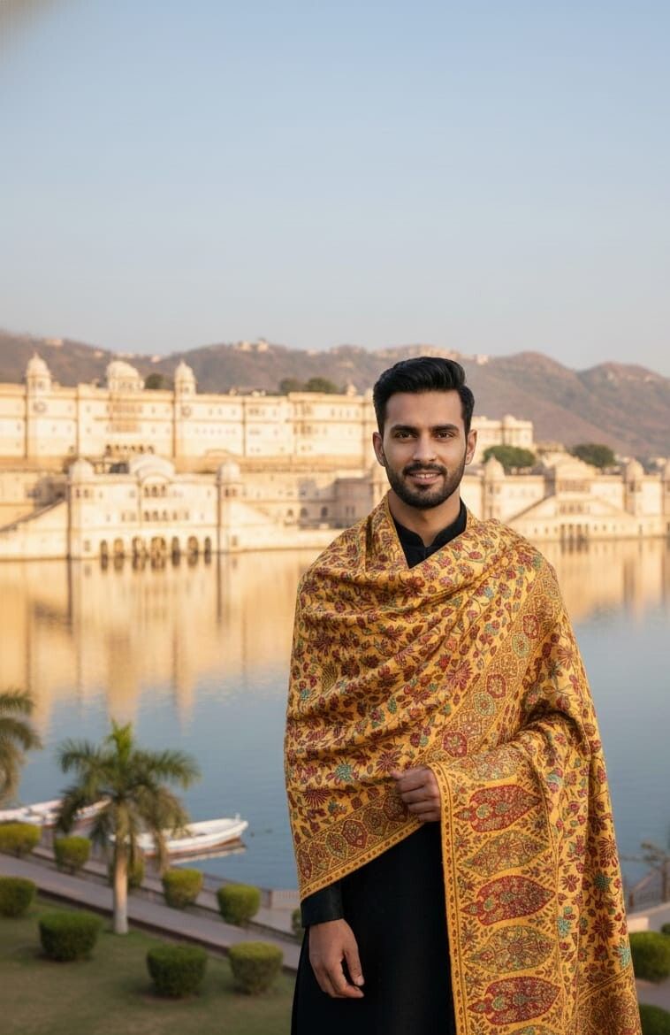The Kashmirwalla Cashmere Woven Men, Women Shawl-picture-29