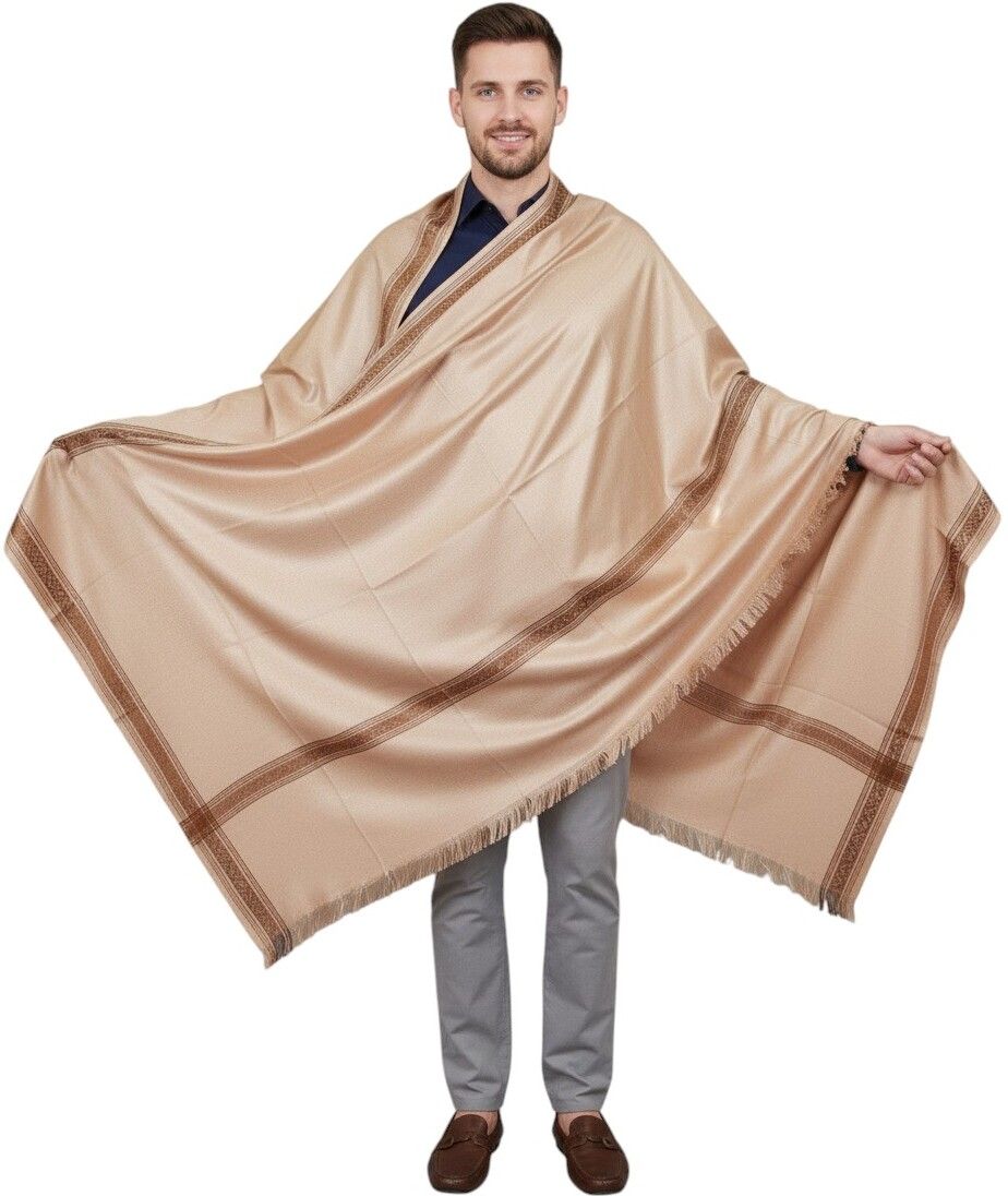 KAVIM Wool Solid Men Shawl-picture-43