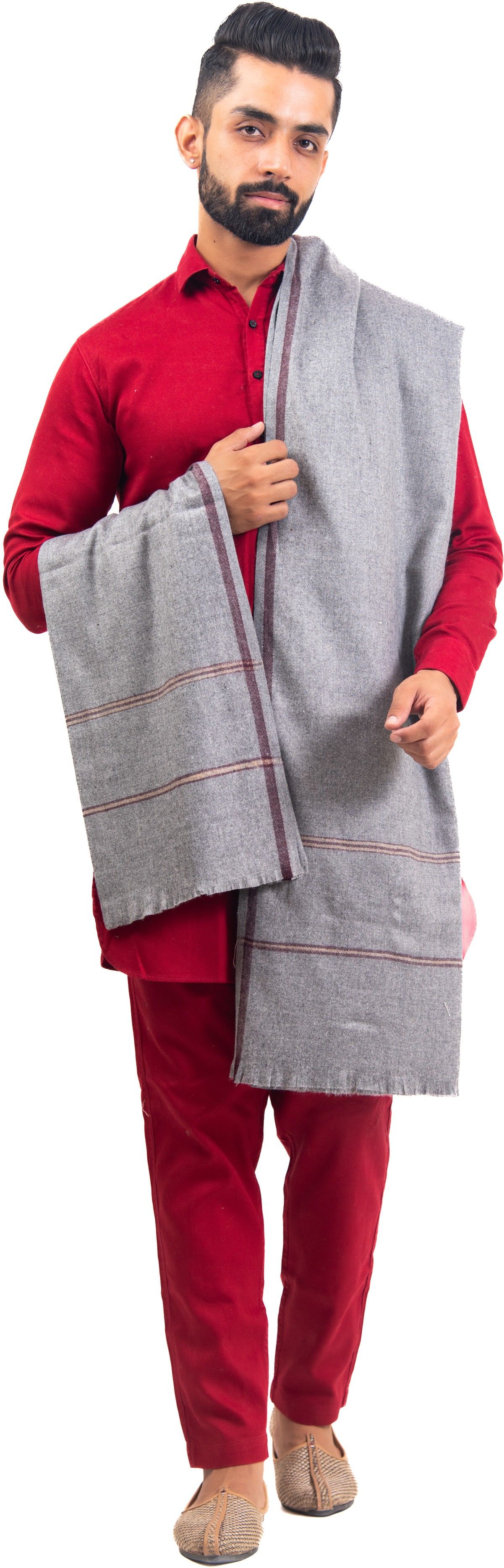 BAISA Wool Solid Men Shawl-picture-13