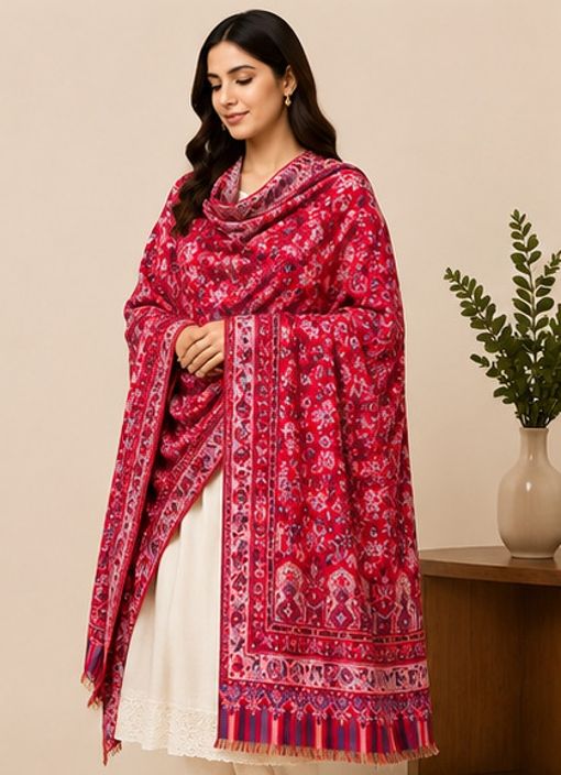 Tallit by enn dee Poly Wool Printed Women, Men Shawl-picture-48