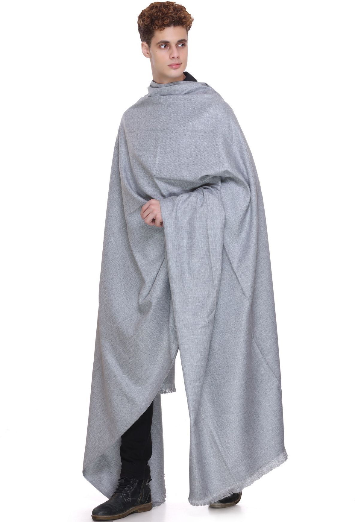 MANBHAV Acrylic Solid Men Shawl-image-8