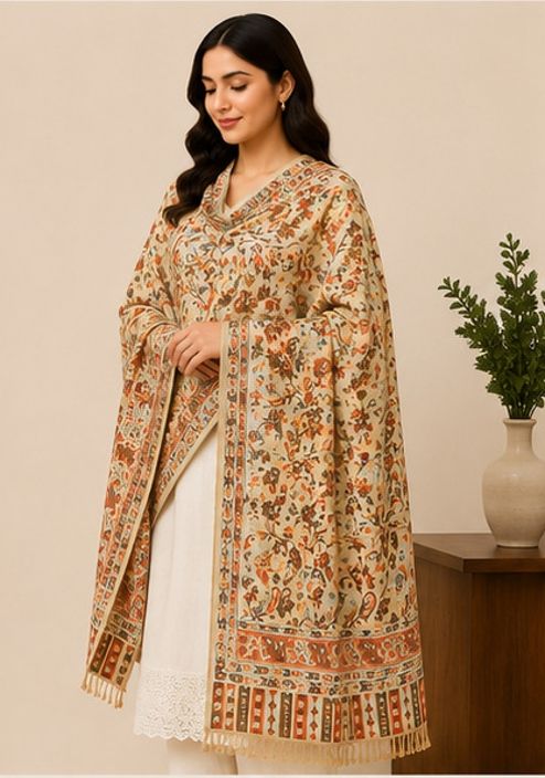 Tallit by enn dee Poly Wool Woven Women, Men Shawl-picture-46