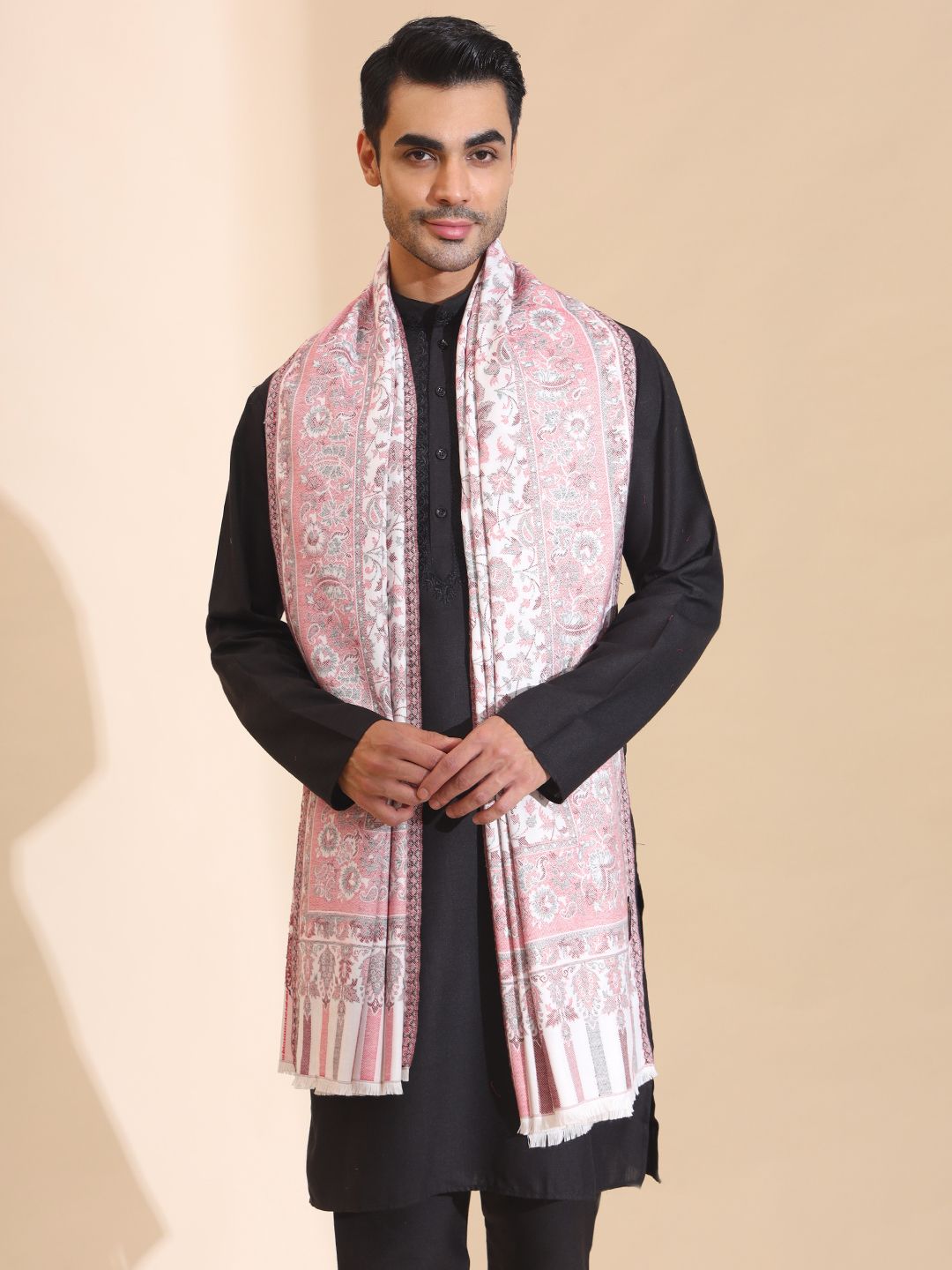 Zamour Acrylic Woven Men Shawl-picture-15