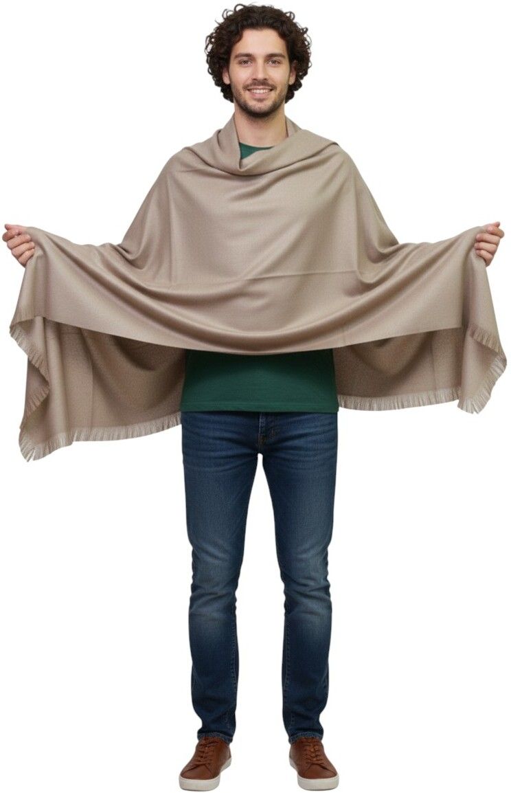Sprha Wool Solid Men Shawl-picture-32