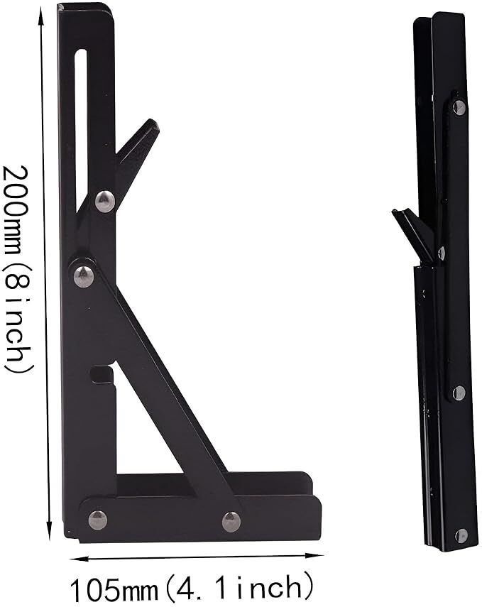 40 CM Heavy Duty Folding Shelf Brackets, Space Saver, Table/bench Support 40cm Shelf Bracket-image-32