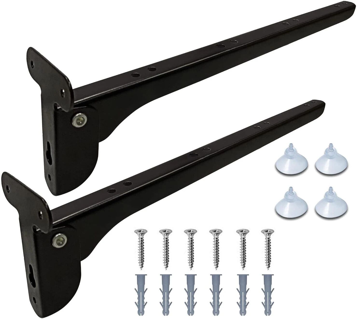Royal 12" Folding Bracket - Bracket with Fittings for fold Down Steel Table 12" 30cm Shelf Bracket-image-16