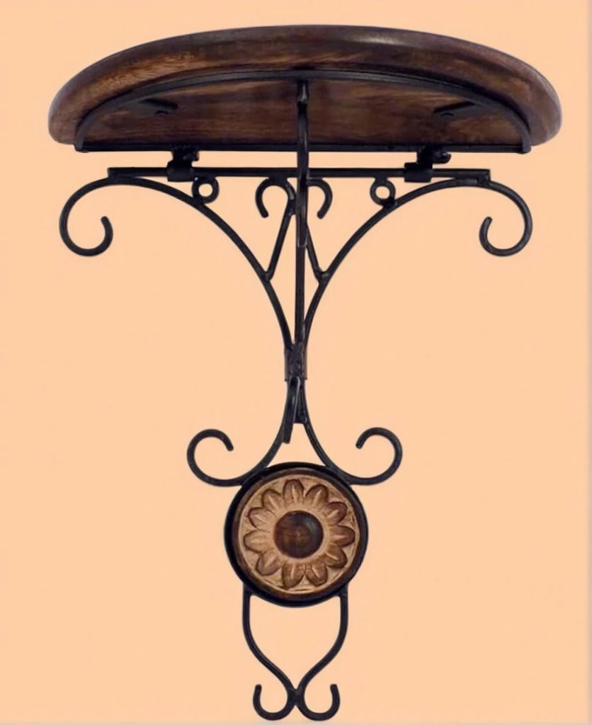 viapradhan Vintage Charm Wooden Bracket Shelf 24 Shelf Bracket-picture-30
