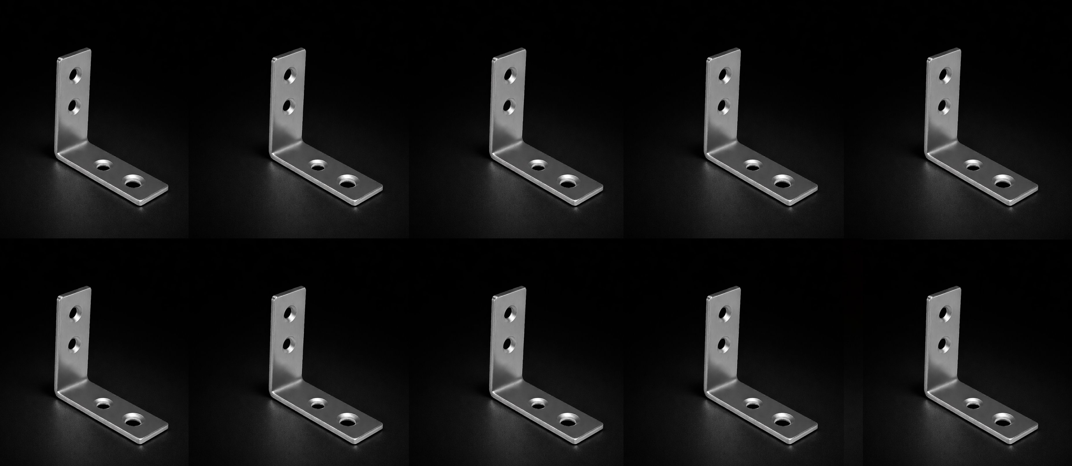 S.S L Patti Steel L-Shaped Support Angle/ L-Patti / L-Bracket 2inch pack of 10/ 2inchx2inch Shelf Bracket-image-11