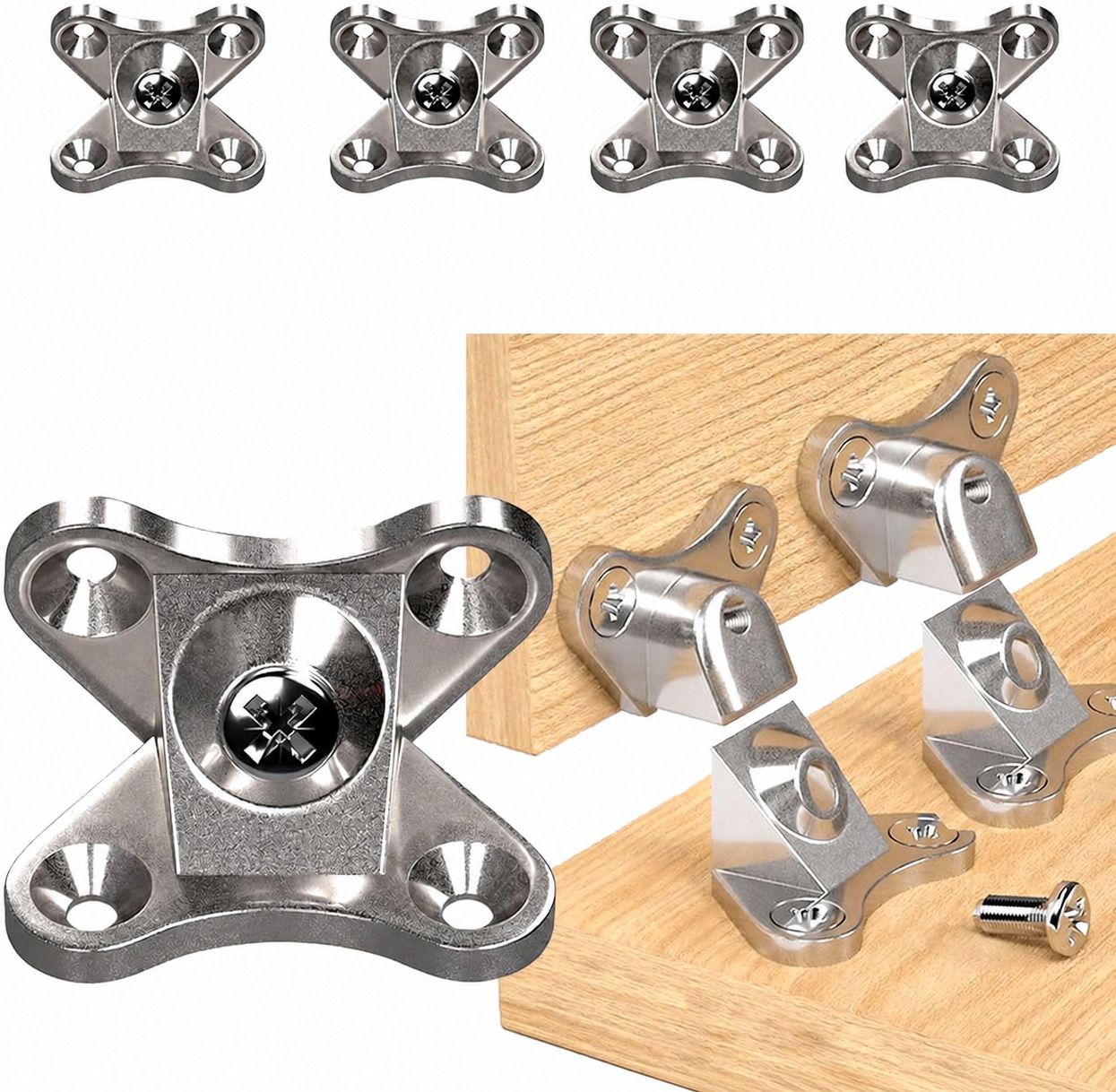 jiyancreation 4 Pcs Butterfly Shaped Removable Corner Brace 3.37 Shelf Bracket-picture-38