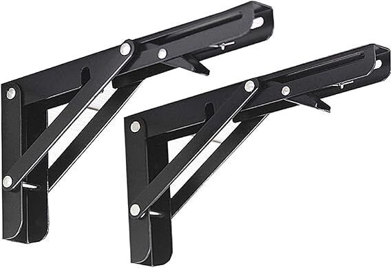 concrew Foldable Shelf Hinge Bracket Wall Mounted for Bench Table 40 CM Shelf Bracket-picture-21