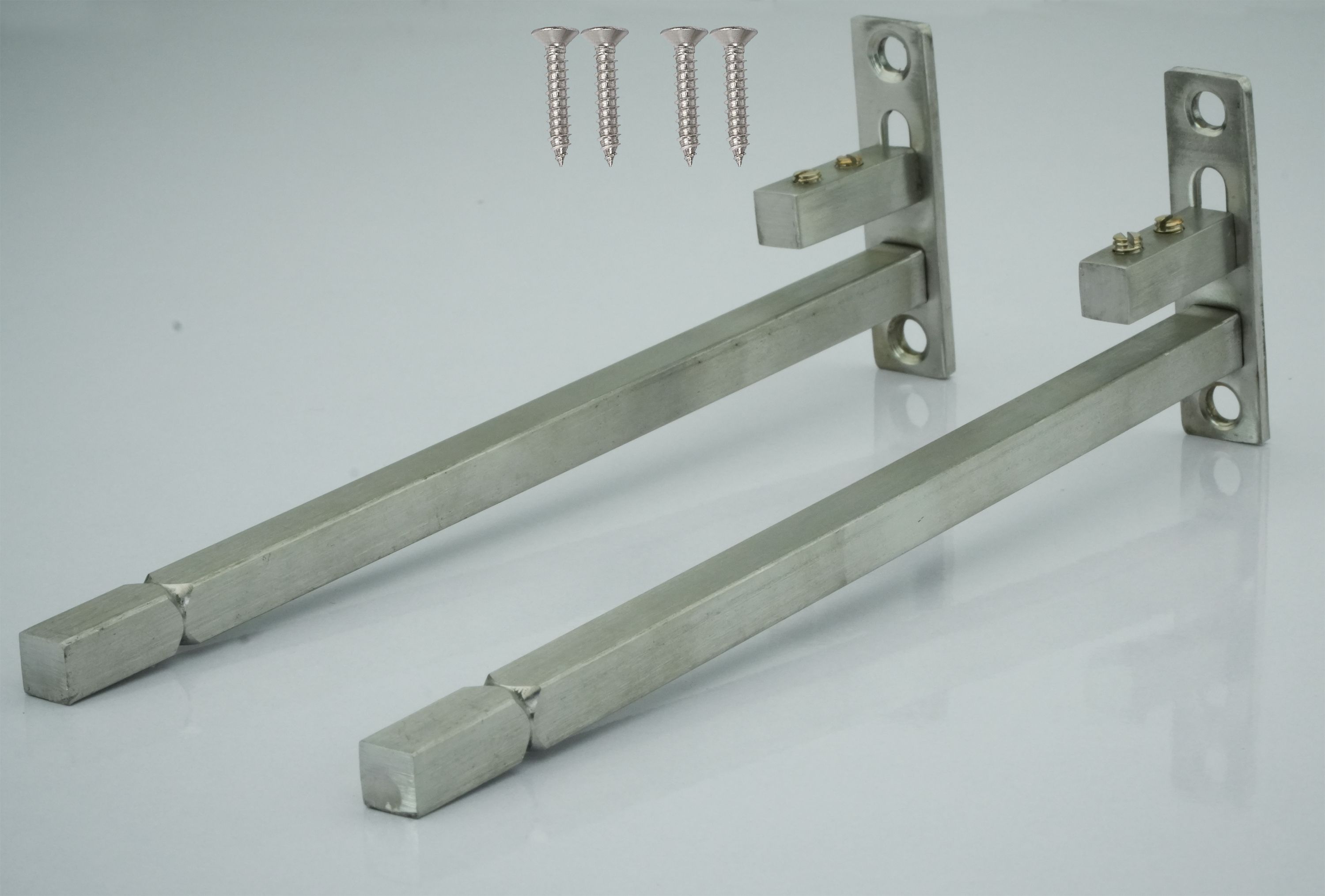 Adjustable F Type Glass Shelf Bracket 8 Inch (2 Pcs) with Screws, 6/8/10/12 mm 8 Inch Shelf Bracket-image-32