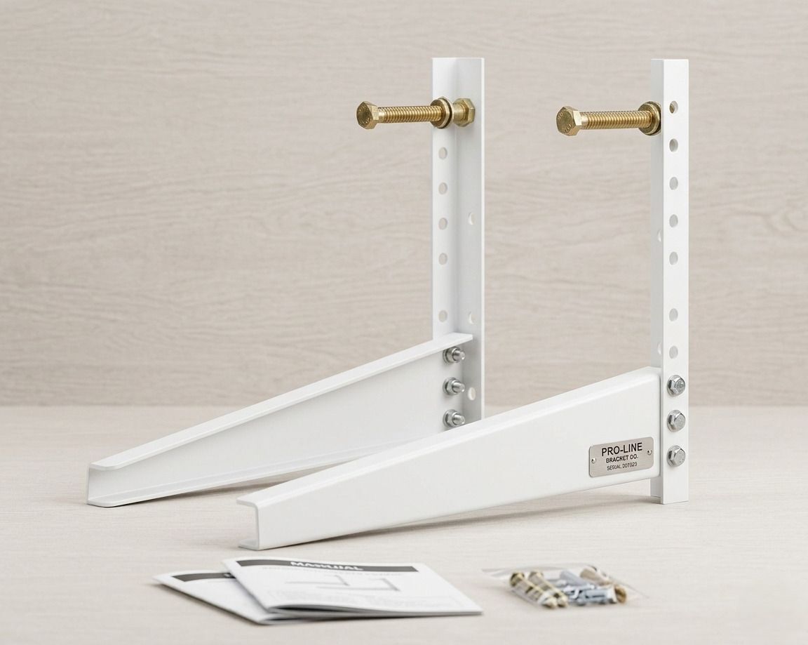 Universal AC Outdoor Wall Mount Stand for 1–2 Ton Air Conditioners 46cmx11cm Shelf Bracket-image-29