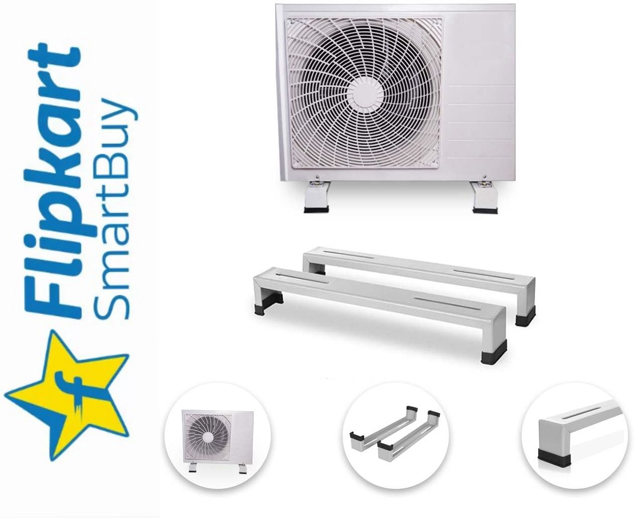 Metal Floor Heavy Duty AC Outdoor Unit Stand 50cm x 8cm Shelf Bracket