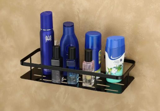 seltens Bathroom Shelf / Wall Mounted Bathroom Organizer (Black, 30 cm) 30cm Shelf Bracket-picture-48