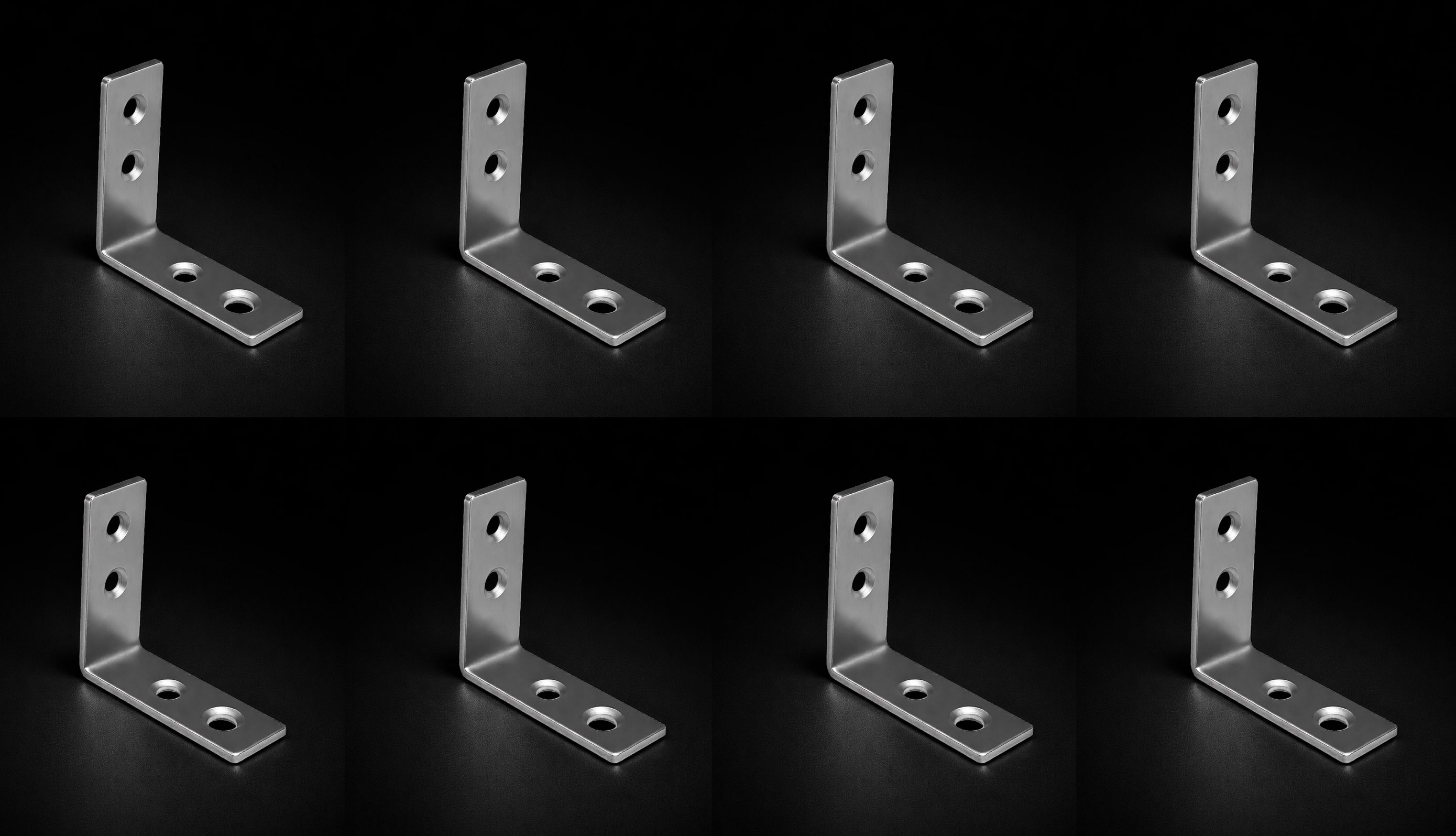 S.S L Patti Steel L-Shaped Support Angle/ L-Patti / L-Bracket 2inch pack of 8/ 2inchx2inch Shelf Bracket-image-9