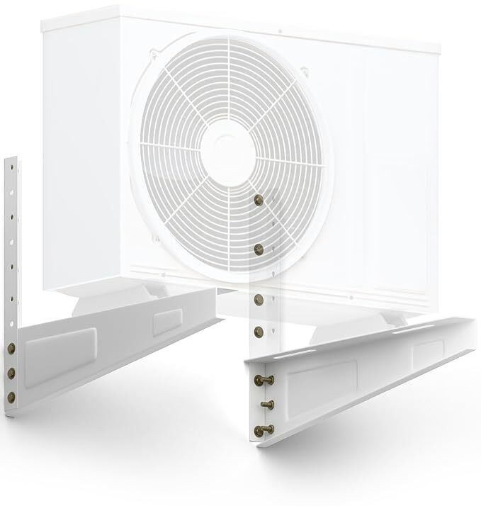 1-2 Ton AC Outdoor Wall Mount Stand Heavy Duty Rust Proof Powder Coated 46cmx11cm Shelf Bracket-image-34