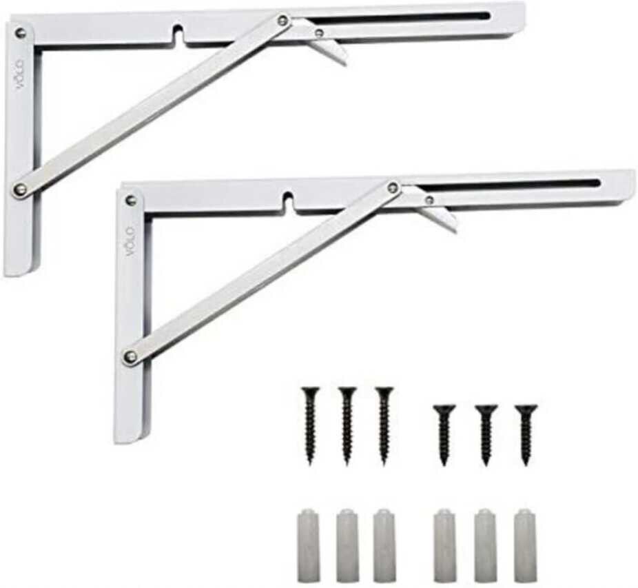 adison foldable shelf bracket heavy duty shelf brackets with all fittings,accessoriess Arm Length-10inch Shelf Bracket-picture-12