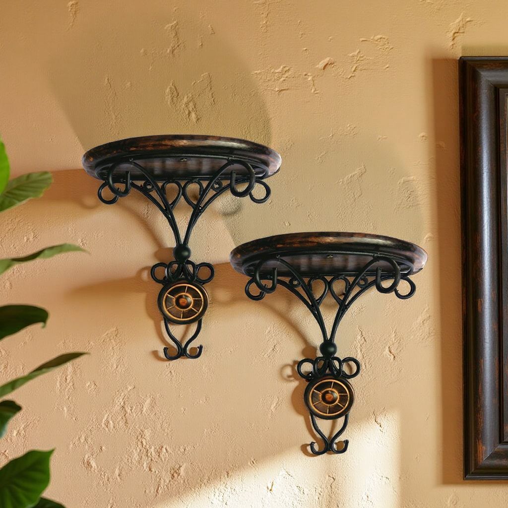 viapradhan Wall Mounted Bracket Shelf – Set of Two 24 Shelf Bracket-picture-36
