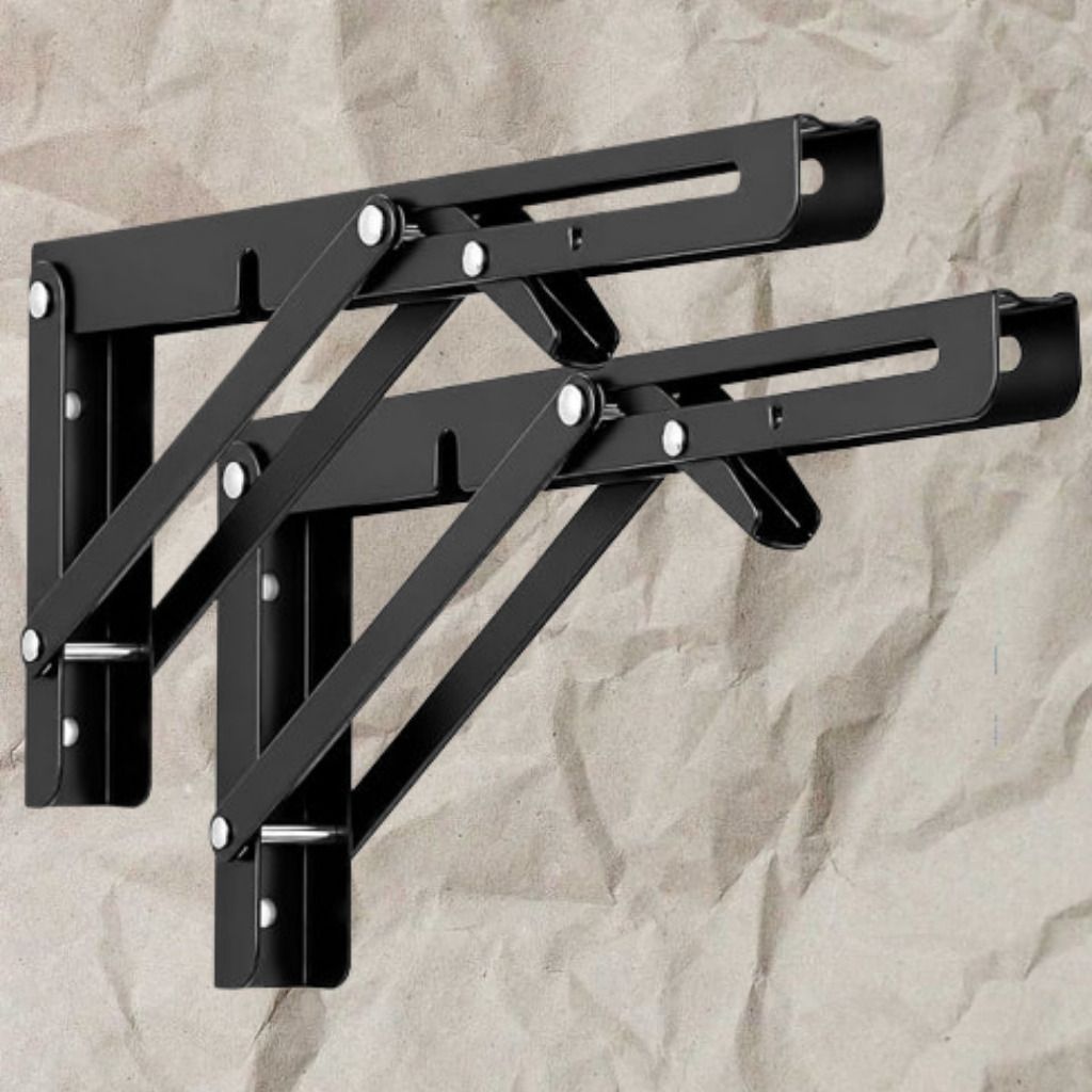 astahub Strong Folding Bracket Pair for DIY Shelf Installation Projects 20cm Shelf Bracket-picture-32