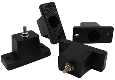 Air Conditioner Floor Rubber Stand Pack of 4 Upto 1 ton to 2 ton 10 Shelf Bracket-image-1