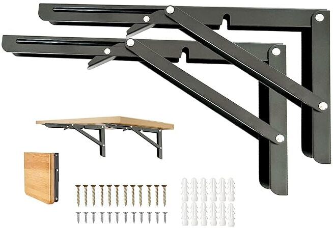 windwarrior 40 CM Heavy Duty Folding Shelf Brackets, Space Saver, Table/bench Support 40cm Shelf Bracket-picture-20