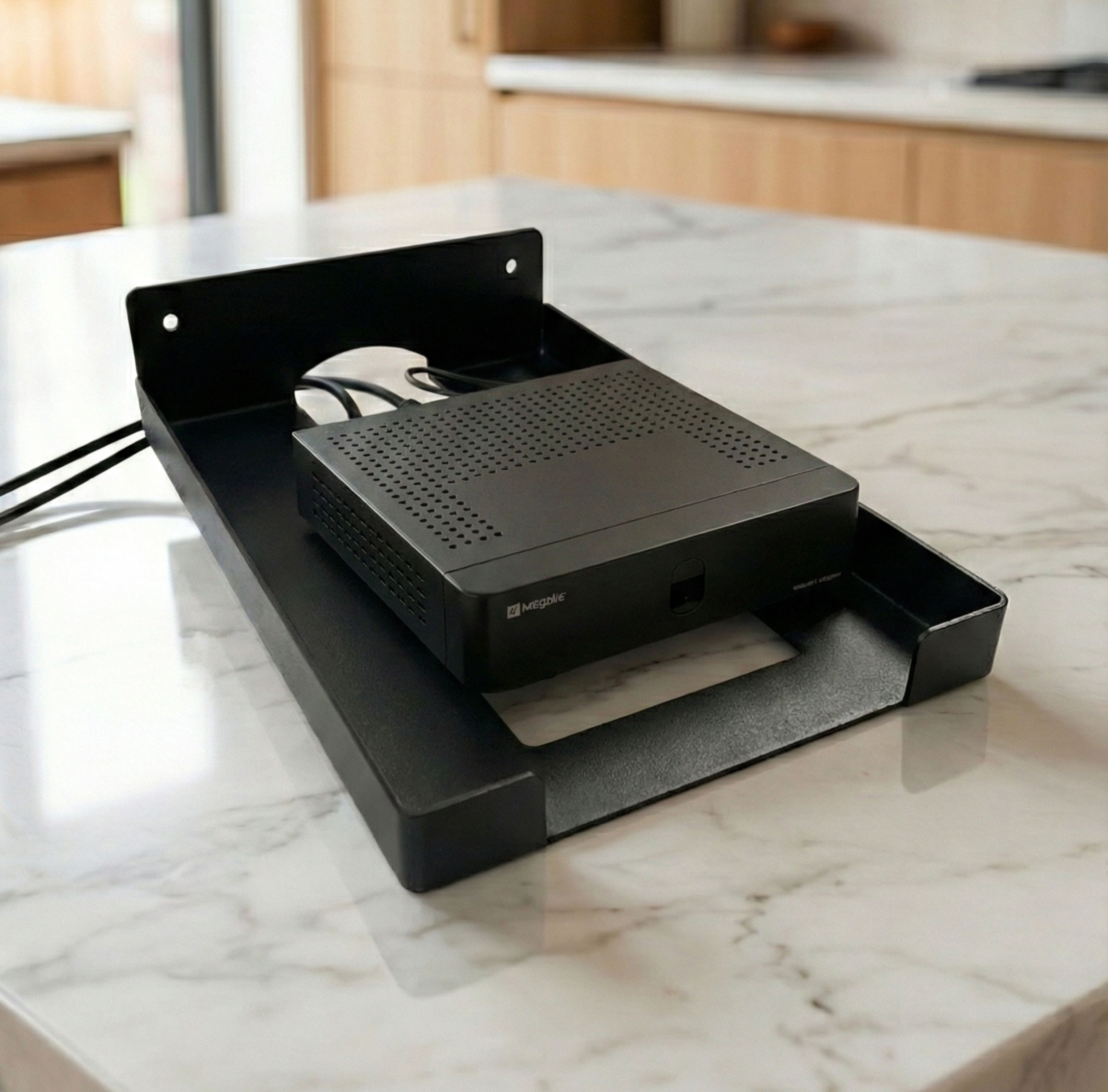 Wi Fi Router/Stand Holder Iron Wall Shelf | Unbreakable DTH Wall Mount Stand for Mobile TV Shelf Bracket-image-15
