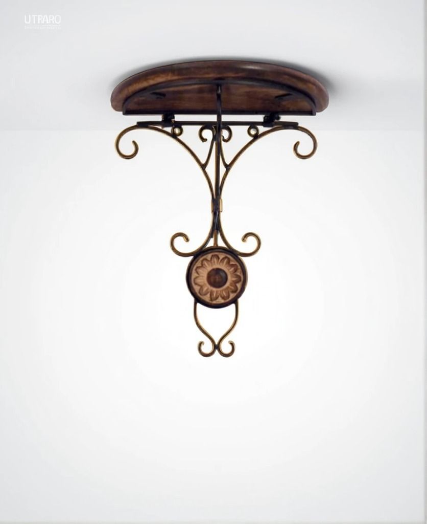 viapradhan Handicrafted Wooden Bracket Shelf For LIving Room & Bedroom 24 Shelf Bracket-picture-43